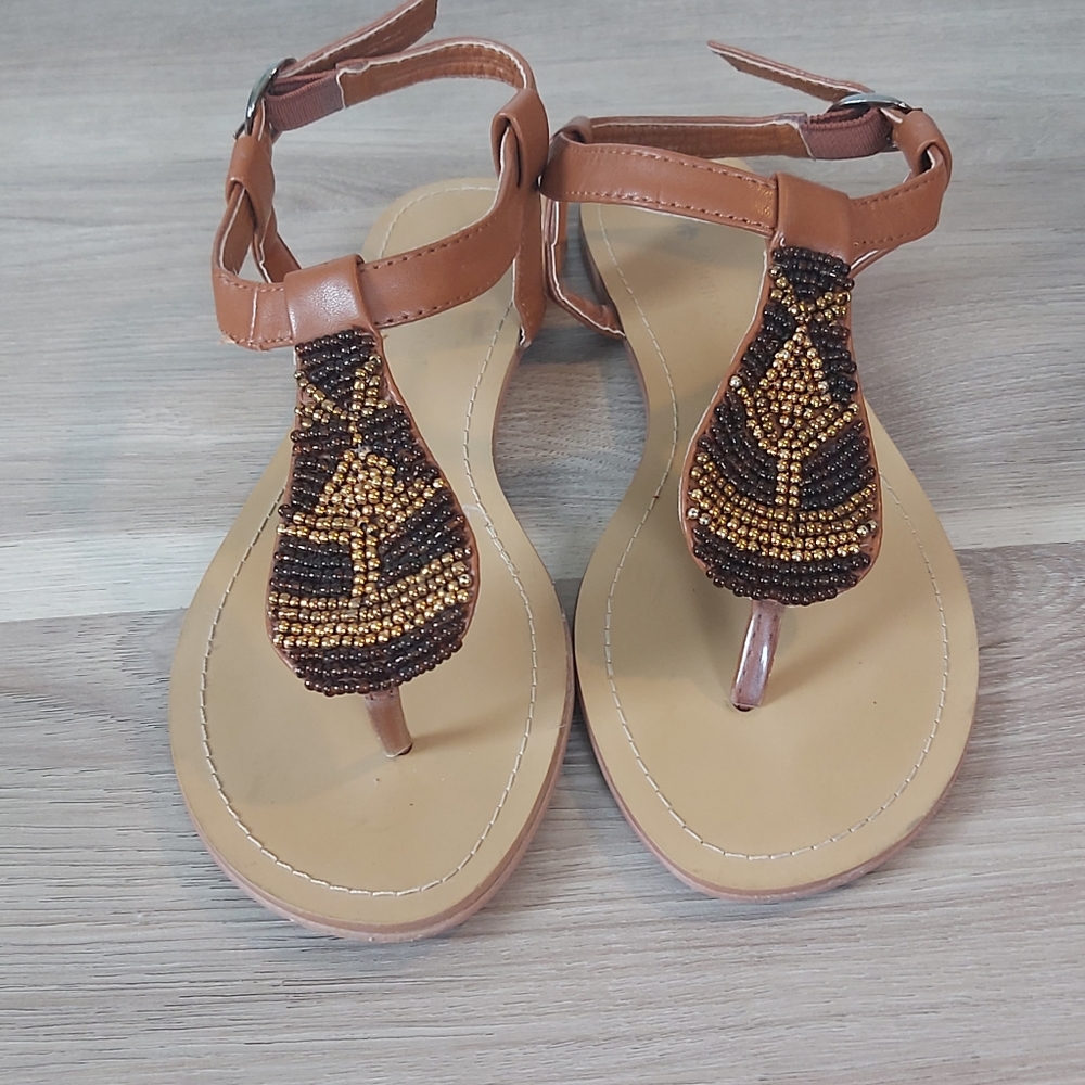 Blue notes beaded sandle